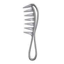 (Gray) Wide Tooth Comb Large Tooth Comb Wide Tooth Curl Comb Shark Teeth Hair Barber Hairstyle Tool for Curly Wet Wavy Hair light pink