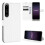 (White) Xperia 1 IV Diamond Texture Leather Phone Case - Premium Protection 1