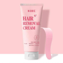 (1pcs) Body hair removal cream with scraper, gentle and non-irritating, moisturizing deep cleansing, facial and body cream