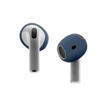 (Dark Blue, Multicolor) For AirPods 4 Ear Tips Replacement Ultra Thin Silicone Earbuds Cover - Light Pink