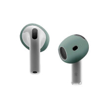 (Blackish Green, Multicolor) For AirPods 4 Ear Tips Replacement Ultra Thin Silicone Earbuds Cover - Light Pink