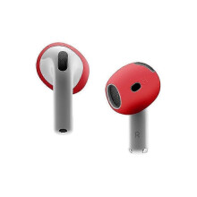 (Red, Multicolor) For AirPods 4 Ear Tips Replacement Ultra Thin Silicone Earbuds Cover - Light Pink