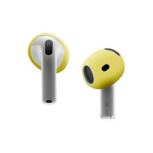 (Yellow, Multicolor) For AirPods 4 Ear Tips Replacement Ultra Thin Silicone Earbuds Cover - Light Pink