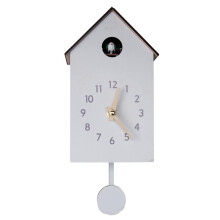 Cuckoo Clock Retro Wooden Battery Operated Quartz Movement Cuckoo Call Musical Mechanism Wall Clock Home Decor