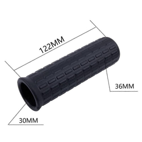 (122 x 30mm) 2pcs Rubber Handles 2x Barrow Handle Round Tubes Tool