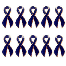 (Blue) 10Pcs Exquisite Ribbon Brooch Pins Accessory Elegant Ribbon Badge Brooches For School Clubs And Business Meetings Yellow