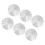Mlins 6 Stk Couchtisch Aluminium Rund Silber 10
