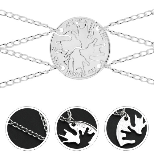 4St Splicing Halskette Abschlussgeschenk Freundschaft Clavicle Kette 2