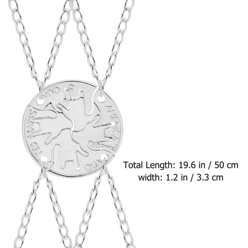 4St Splicing Halskette Abschlussgeschenk Freundschaft Clavicle Kette 1