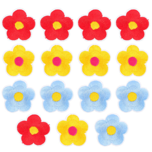 15Stk Patch Stoff Aufnäher Kinder Gestickt