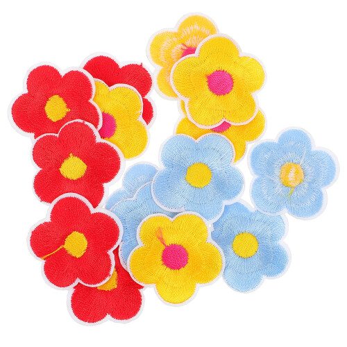 15Stk Patch Stoff Aufnäher Kinder Gestickt 2