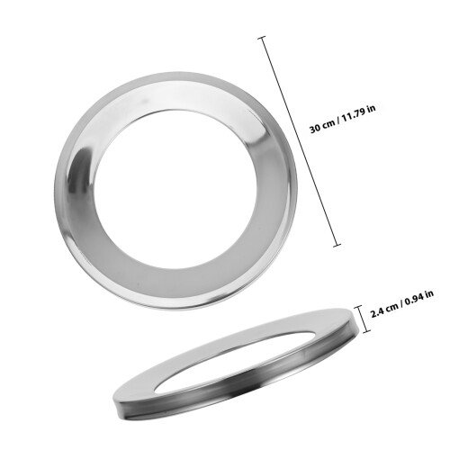 Masteelf Deckel 30,00x30,00x2,40 cm Silber 1