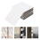 6 Pcs Weatherstripping For Doors Corner Seals Stoppers White 5