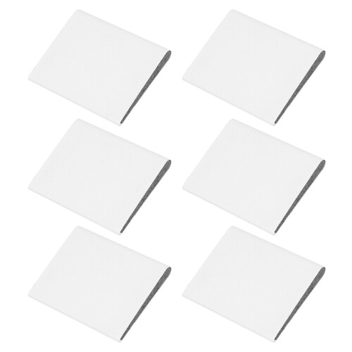 6 Pcs Weatherstripping For Doors Corner Seals Stoppers White 2