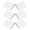 6 Pcs Weatherstripping For Doors Corner Seals Stoppers White 8