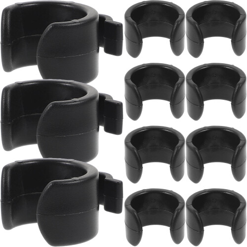20Pièces Organiseurs Câble Clips Plastique Noir Pour Support Micro