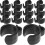 20Pièces Organiseurs Câble Clips Plastique Noir Pour Support Micro 2