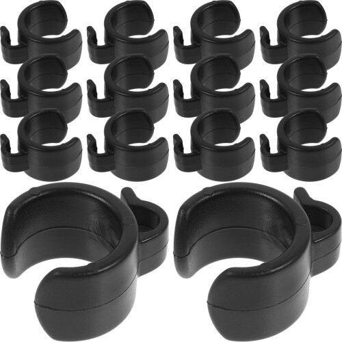 20Pièces Organiseurs Câble Clips Plastique Noir Pour Support Micro 1
