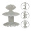 3Stück Shell Style Seifenspender Schale 10