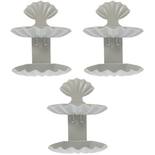 3Stück Shell Style Seifenspender Schale 2