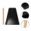 Iron Cowbell Kleines Metall- -Performance-Instrument Schwarz 9