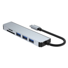 6 Ports USB-Hub Video-Converter Lesegerät Für Laptop Computer