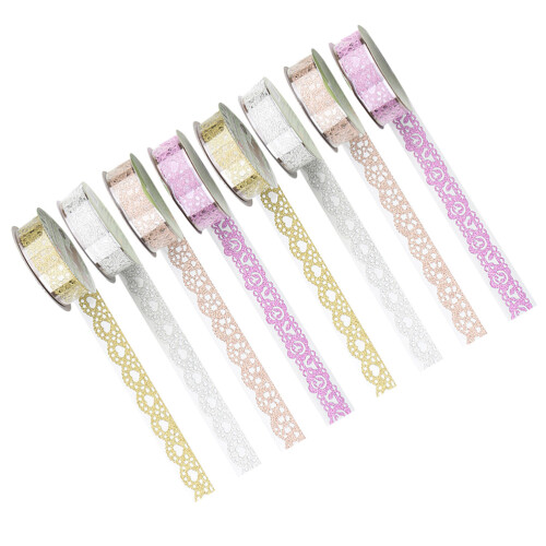 16 Selbstklebendes Glitzerband Mit Spitzenmuster Für Geschenke 1