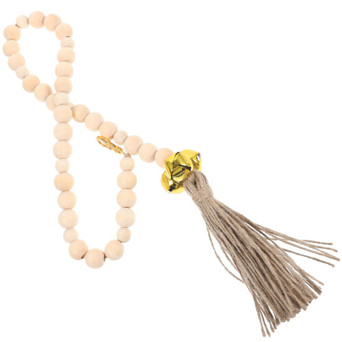 Training Hundeklingel Beige Mit Holzperlen 1 Set