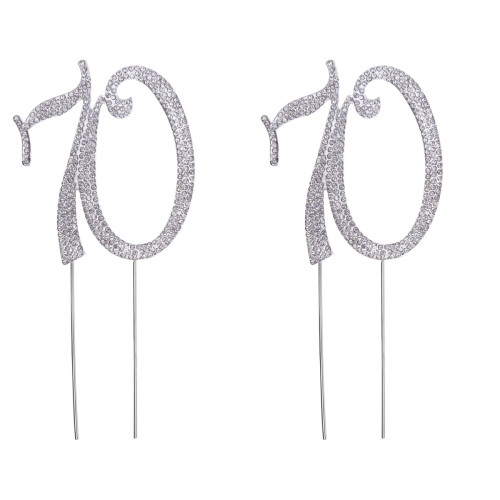 2 Cake Picks Attraktiver Topper Aus Silber 1