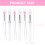Raindrops 6 Lippenpinsel Set Mit Deckel Für Täglichen Gebrauch 8