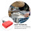 Cowbell Rosso PVC Per Drum Set Accessorio Professionale Resistente 10