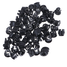 100Pièces Colliers Protecteurs De Câbles Nylon Noir, Montage Facile