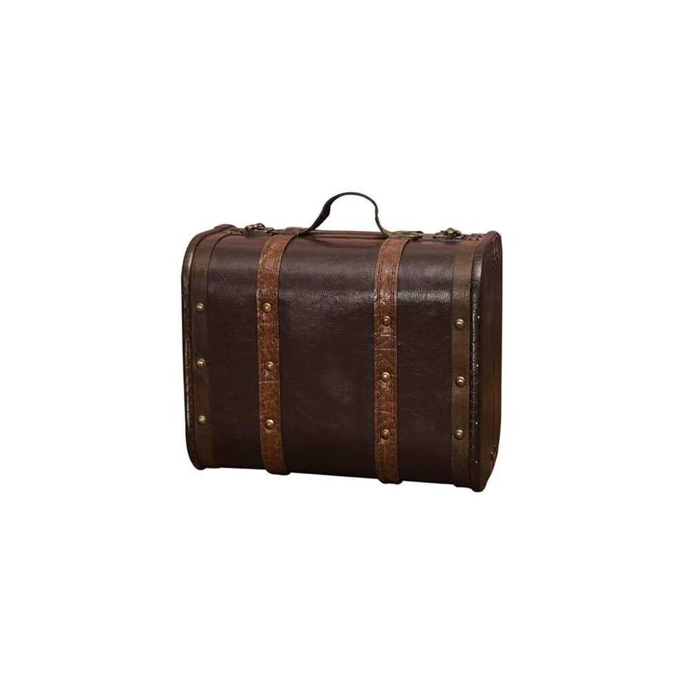 Vintage Suitcase Antique Wood Trunk 26.5x15x21 Cm Chinese Style Photography Prop Box Storage Bin-image-OPC-PM5XTC2-NEW