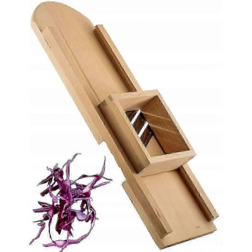 Wooden Cabbage Slicer 3 Free Blades
