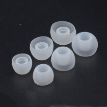 Silikon-Kopfhörer für 4,5–6 mm Kopfhörer, 3 Größen, 15 Paar Transparent