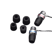Replacement memory foam earbud tips for 4.7-5.5 mm earphones small 3-pair Black