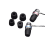 Replacement memory foam earbud tips for 4.7-5.5 mm earphones small 3-pair Black 1