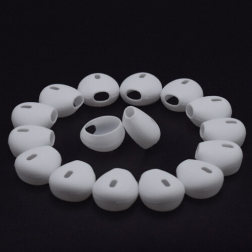 Replacement silicone earbud tips for 15-16 mm earphones 10-pair White 2