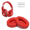 1 Pair Sheepskin Ear Pads Compatible with Beats Studio 2.0 Red 3