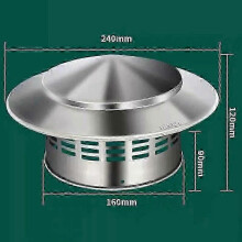 (160mm) Stainless steel chimney cover rain cap stainless steel grille for stove pipes-Good