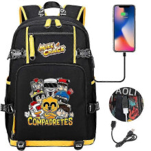 (8) Mikecrack Backpacks Girls Boys Schoolbag Large Capacity Laptop Bag Waterproof Multifunction USB Charging Backpack