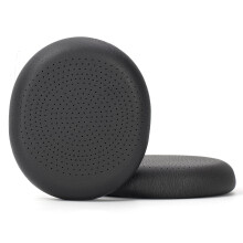 2 Stk. Schwarze, perforierte Ohrpolster aus Proteinleder, kompatibel mit Logitech H800 Wireless Headset