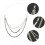 1Set Jeans Taille Kette In Silber Für Gebrauch 10