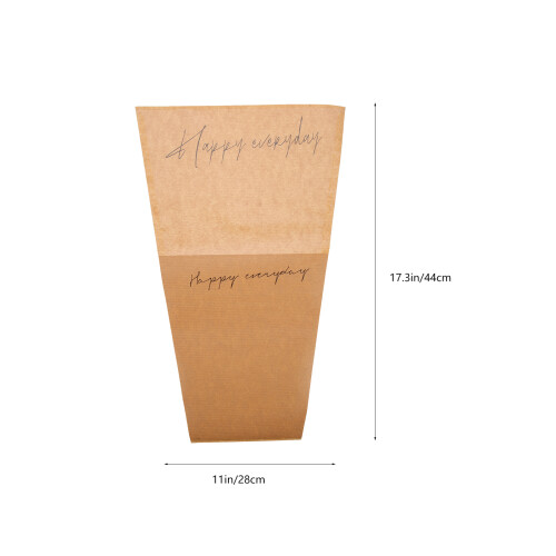 20 Blumenhüllen Verpackungsbeutel Geschenkpapier Khaki 1