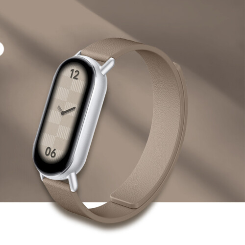 Lederarmband für Xiaomi Band 8/9 - Magnetisch Brown 1