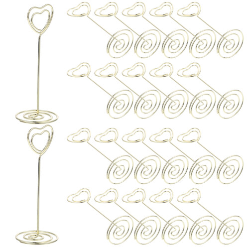 2 Menükartenklipps Tischnummernhalter Hochzeit