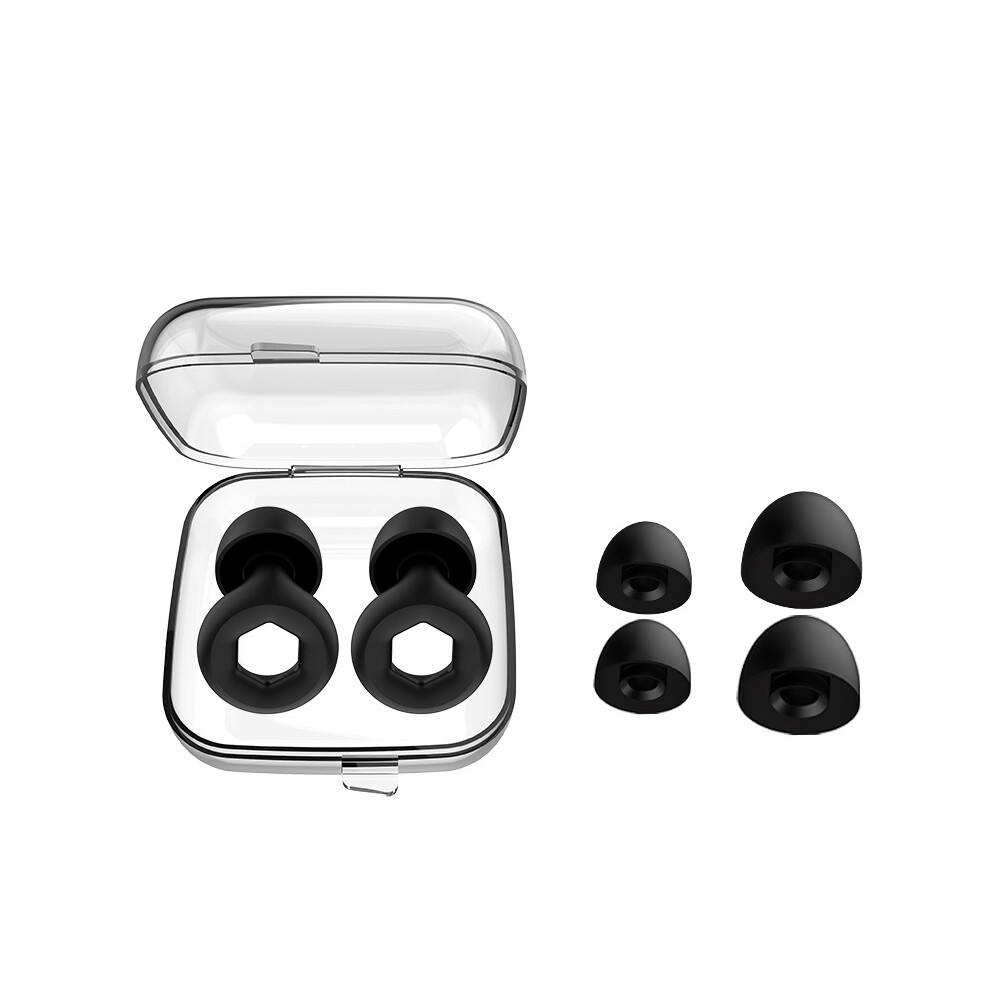 Soft Silicone Noise Reduction Earplugs Black 7314280485192