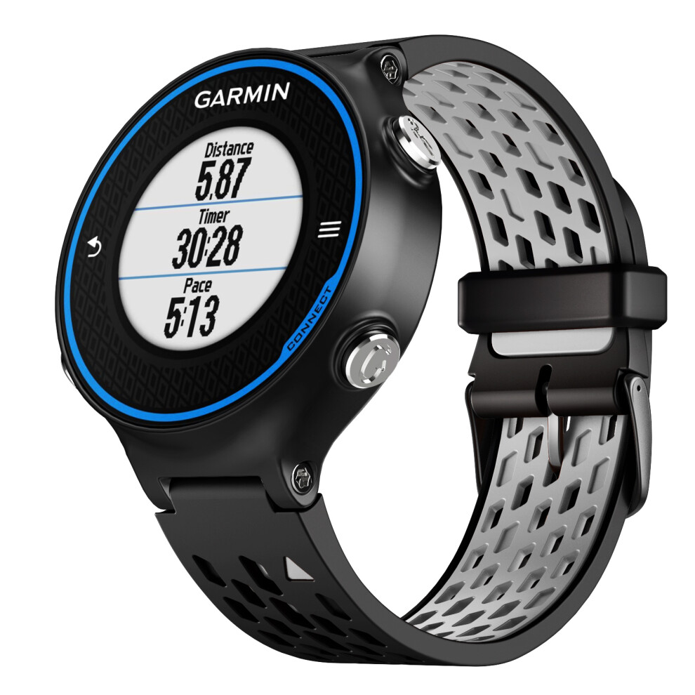 Watchband Compatible With Garmin Forerunner 620/630/220/230/235/735Xt Black/Gray 7314280142910