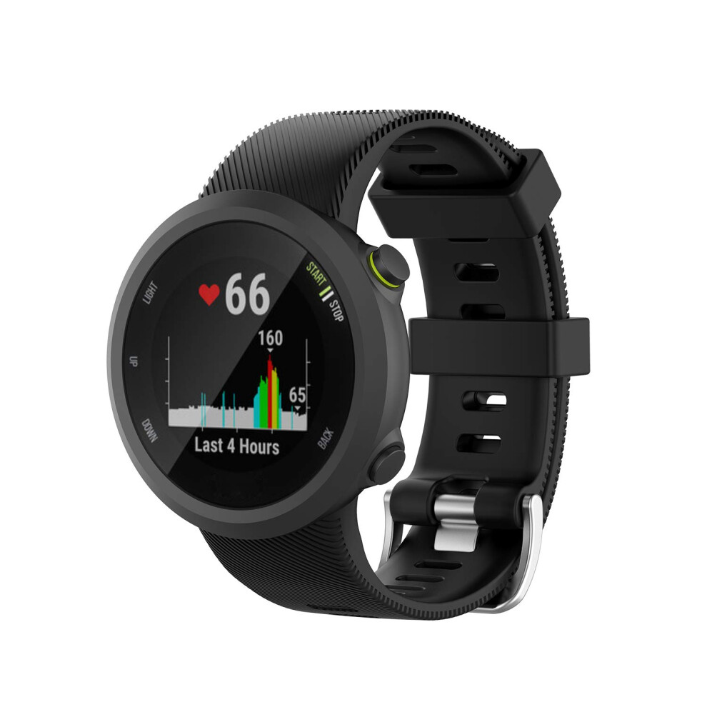 Compatible With Garmin Forerunner 45 / 45S Bracelet Silicone Black 7314280117819