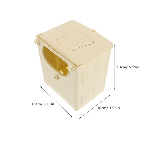 Outdoor Bird Breeding Box Plastic Khaki 4pcs 2